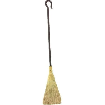 Dagan Dagan BROOM-2 Individual Hearth & Fire Pit Tool with Hook Handle - Broom; Black BROOM-2